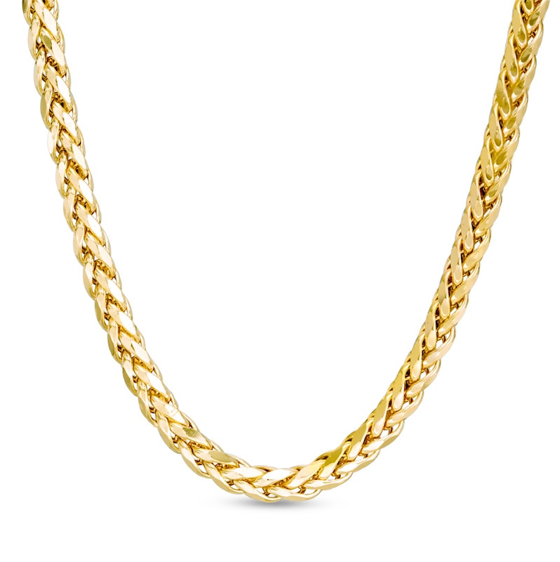 Main Image 1 of Previously Owned - Men's 4.1mm Franco Snake Chain Necklace in 10K Gold - 22"
