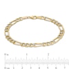 Thumbnail Image 3 of Previously Owned - Made in Italy 5.7mm Diamond-Cut Figaro Chain Bracelet in Hollow 10K Two-Tone Gold - 8.5"