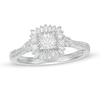 Thumbnail Image 1 of Previously Owned - Marilyn Monroe™ Collection 5/8 CT. T.W. Diamond Starburst Frame Engagement Ring in 14K White Gold