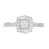 Thumbnail Image 3 of Previously Owned - Marilyn Monroe™ Collection 5/8 CT. T.W. Diamond Starburst Frame Engagement Ring in 14K White Gold