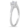 Thumbnail Image 2 of Previously Owned - 1/2 CT. T.W. Princess-Cut Diamond Collar Ring in 10K White Gold