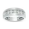 Thumbnail Image 1 of Previously Owned - 1-1/5 CT. T.W. Diamond Seven Stone Wedding Band in 10K White Gold