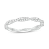 Thumbnail Image 1 of Previously Owned - 1/3 CT. T.W. Diamond Twist Band in 10K White Gold