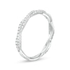 Thumbnail Image 2 of Previously Owned - 1/3 CT. T.W. Diamond Twist Band in 10K White Gold