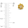 Thumbnail Image 3 of Previously Owned - Enchanted Disney Tiana Diamond Accent Water Lily Stud Earrings in 10K Gold