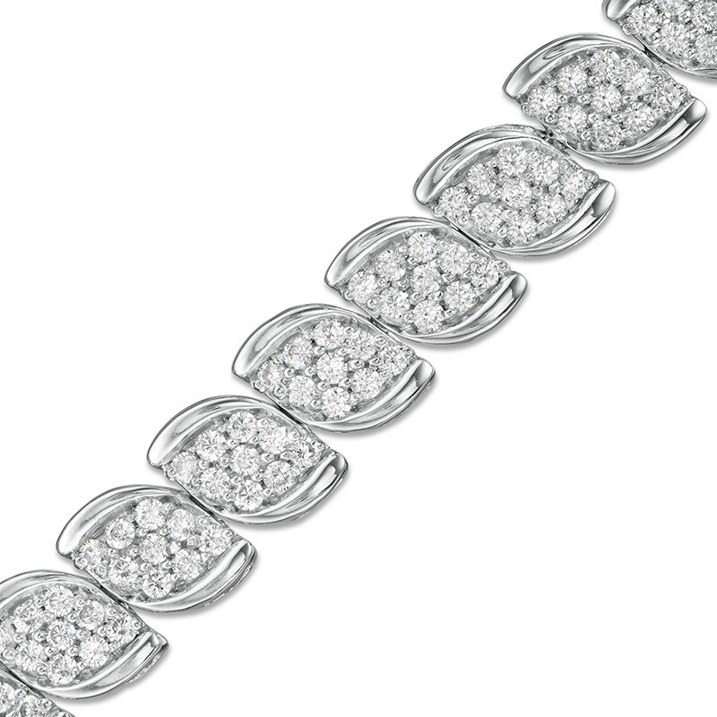 Main Image 1 of Previously Owned - 3 CT. T.W. Composite Diamond Tennis Bracelet in 10K White Gold