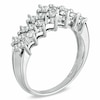 Thumbnail Image 2 of Previously Owned - 1 CT. T.W. Diamond Cluster Pyramid Band in 10K White Gold