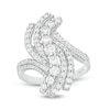 Thumbnail Image 1 of Previously Owned - Marilyn Monroe™ Collection 1 CT. T.W. Journey Diamond Bypass Ring in 10K White Gold