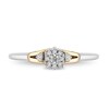 Thumbnail Image 3 of Previously Owned - Enchanted Disney Cinderella 1/10 CT. T.W. Diamond Promise Ring in 10K Two-Tone Gold