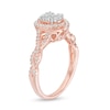 Thumbnail Image 2 of Previously Owned - 1/2 CT. T.W. Oval Composite Diamond Frame Twist Shank Ring in 10K Rose Gold