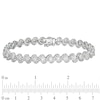 Thumbnail Image 3 of Previously Owned - 3 CT. T.W. Diamond Cascading Tennis Bracelet in 10K White Gold