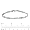 Thumbnail Image 3 of Previously Owned - 1 CT. T.W. Diamond Twist Line Bracelet in 10K White Gold