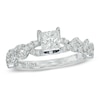Thumbnail Image 1 of Previously Owned - Vera Wang Love Collection 3/4 CT. T.W. Diamond Cascading Shank Engagement Ring in 14K White Gold