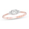 Thumbnail Image 1 of Previously Owned - 1/3 CT. T.W. Diamond Tri-Sides Engagement Ring in 10K Rose Gold