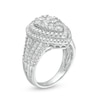 Thumbnail Image 2 of Previously Owned - 2 CT. T.W. Composite Pear Diamond Double Teardrop Frame Engagement Ring in 10K White Gold