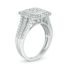 Thumbnail Image 2 of Previously Owned - 1 CT. T.W. Princess Multi-Diamond Frame Ring in 10K White Gold