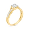 Thumbnail Image 3 of Previously Owned - 1/4 CT. T.W. Diamond Frame Split Shank Ring in 10K Gold