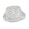 Thumbnail Image 1 of Previously Owned - 1 CT. T.W. Composite Diamond Cushion Frame Split Shank Ring in 10K White Gold