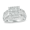 Thumbnail Image 0 of Previously Owned - 1-3/4 CT. T.W. Quad Princess-Cut Diamond Frame Engagement Ring in 14K White Gold