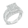 Thumbnail Image 1 of Previously Owned - 1-3/4 CT. T.W. Quad Princess-Cut Diamond Frame Engagement Ring in 14K White Gold