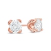 Thumbnail Image 1 of Previously Owned - Love's Destiny by Zales 5/8 CT. T.W. Diamond Solitaire Stud Earrings in 14K Rose Gold