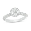 Thumbnail Image 1 of Previously Owned - Vera Wang Love Collection 1-5/8 CT. T.W. Diamond Frame Engagement Ring in 14K White Gold
