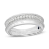 Thumbnail Image 1 of Previously Owned - Vera Wang Men's 5/8 CT. T.W. Diamond Two Row Wedding Band in 14K White Gold
