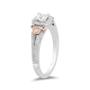 Thumbnail Image 2 of Previously Owned - Enchanted Disney Cinderella 3/4 CT. T.W. Diamond Carriage Split Shank Ring in 14K Two-Tone Gold