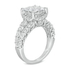 Thumbnail Image 3 of Previously Owned - 3 CT. T.W. Princess-Cut Quad Diamond Frame Split Shank Engagement Ring in 14K White Gold