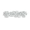 Thumbnail Image 4 of Previously Owned - 1/5 CT. T.W. Diamond Vine Vintage-Style Band in 10K White Gold