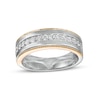 Thumbnail Image 1 of Previously Owned - Vera Wang Men's 5/8 CT. T.W. Diamond Vintage-Style Wedding Band in 14K Two-Tone Gold