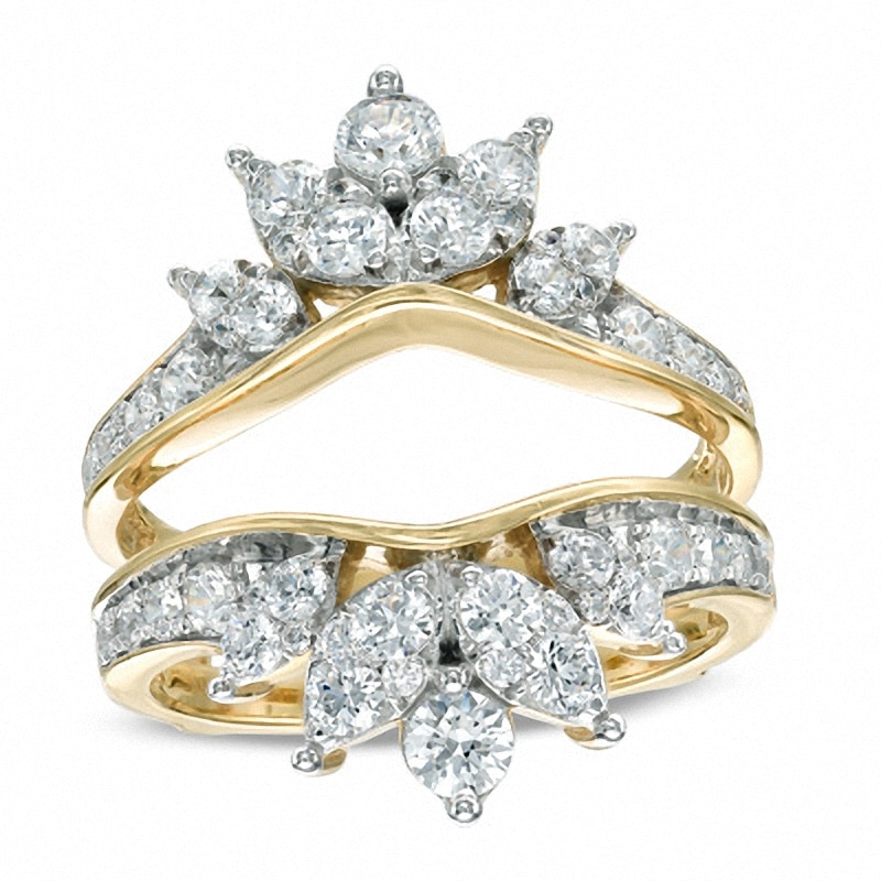 Main Image 1 of Previously Owned - 1-1/2 CT. T.W. Diamond Solitaire Enhancer in 14K Gold