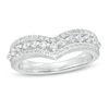 Thumbnail Image 0 of Previously Owned - 1/2 CT. T.W. Diamond Chevron Anniversary Band in 14K White Gold