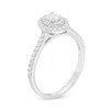 Thumbnail Image 3 of Previously Owned - 1/2 CT. T.W. Oval Diamond Double Frame Engagement Ring in 10K White Gold