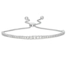Thumbnail Image 1 of Previously Owned - 1 CT. T.W. Diamond Bolo Bracelet in 10K White Gold - 9.5"