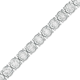 Previously Owned - 5 CT. T.W. Diamond Tennis Bracelet in 10K White Gold