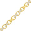 Thumbnail Image 0 of Previously Owned - Men's 1/3 CT. T.W. Diamond Open Oval and Bamboo Link Bracelet in 10K Gold - 8.5"