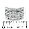 Thumbnail Image 3 of Previously Owned - 2 CT. T.W. Diamond Three Row Anniversary Band in 10K White Gold