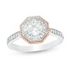 Thumbnail Image 0 of Previously Owned - 5/8 CT. T.W. Diamond Octagon Frame Engagement Ring in 14K Two-Tone Gold