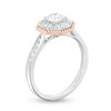 Thumbnail Image 1 of Previously Owned - 5/8 CT. T.W. Diamond Octagon Frame Engagement Ring in 14K Two-Tone Gold