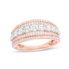 Thumbnail Image 1 of Previously Owned - 1 CT. T.W. Diamond Multi-Row Ring in 10K Rose Gold