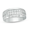 Thumbnail Image 1 of Previously Owned - Men's 1-1/2 CT. T.W. Diamond Elongated Hexagon Ring in 10K White Gold