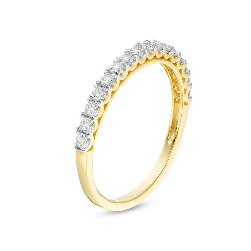 Main Image 3 of Previously Owned - 3/8 CT. T.W. Diamond Wedding Band in 10K Gold