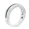 Thumbnail Image 2 of Previously Owned - Vera Wang Love Collection Men's 3/4 CT. T.W. Square-Cut Black Diamond Wedding Band in 14K White Gold