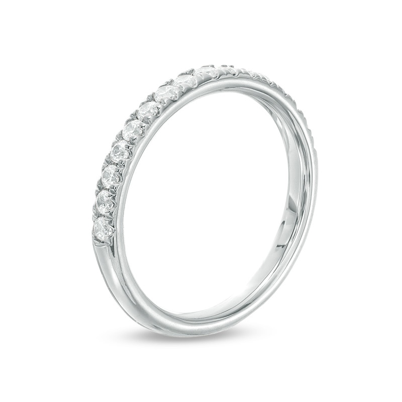 Main Image 2 of Previously Owned - 1/2 CT. T.W. Diamond Anniversary Band in 18K White Gold (I/SI2)