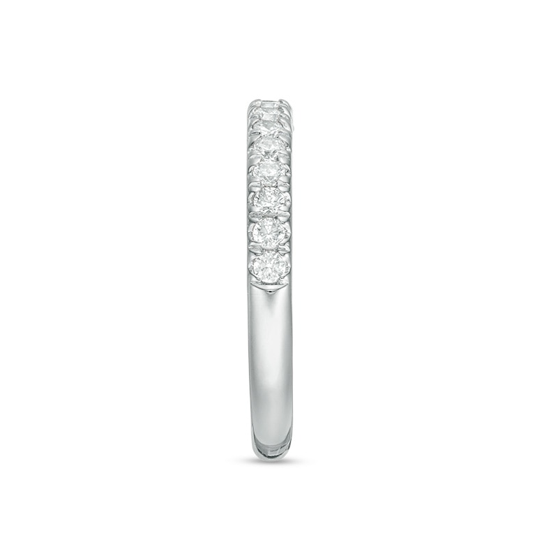 Main Image 3 of Previously Owned - 1/2 CT. T.W. Diamond Anniversary Band in 18K White Gold (I/SI2)