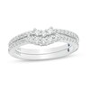 Thumbnail Image 1 of Previously Owned - Vera Wang Love Collection 3/8 CT. T.W. Diamond Contour Two Piece Band Set in 14K White Gold