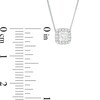 Thumbnail Image 3 of Previously Owned - 1/3 CT. T.W.  Princess-Cut Diamond Frame Pendant in 14K White Gold (I/SI2)
