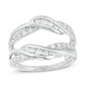 Thumbnail Image 1 of Previously Owned - 5/8 CT. T.W. Diamond Wavy Solitaire Enhancer in 14K White Gold