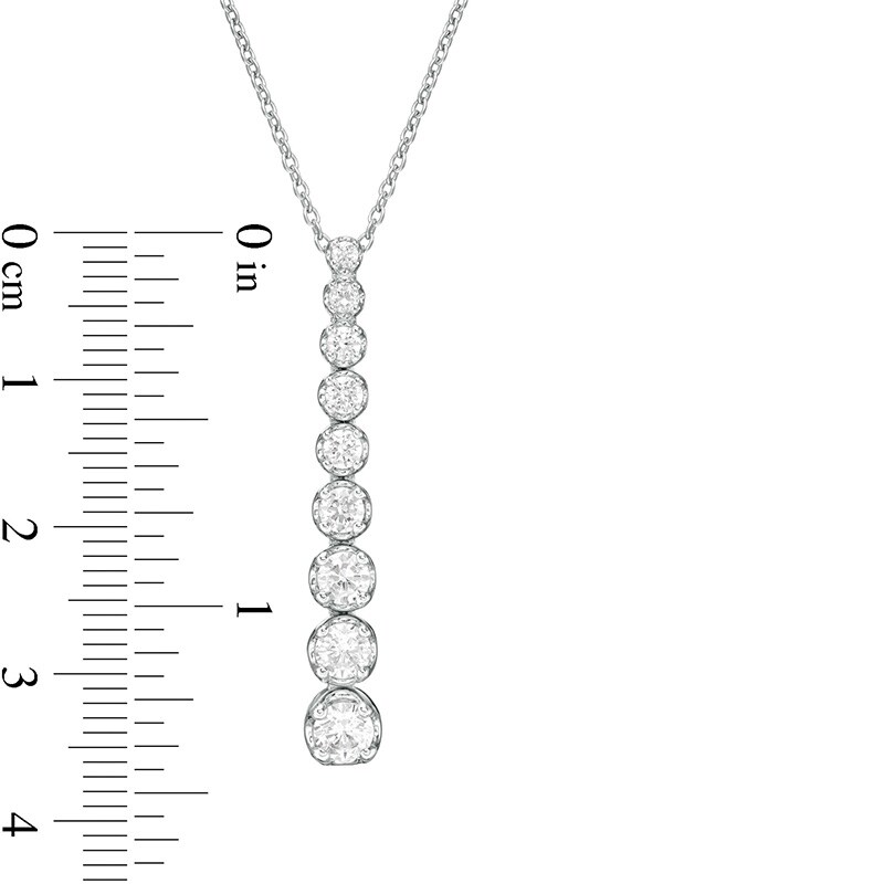 Main Image 2 of Previously Owned - Marilyn Monroe™ Collection 1 CT. T.W. Journey Diamond Pendant in 10K White Gold